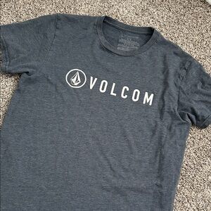 Volcom Charcoal Tee with White Logo
